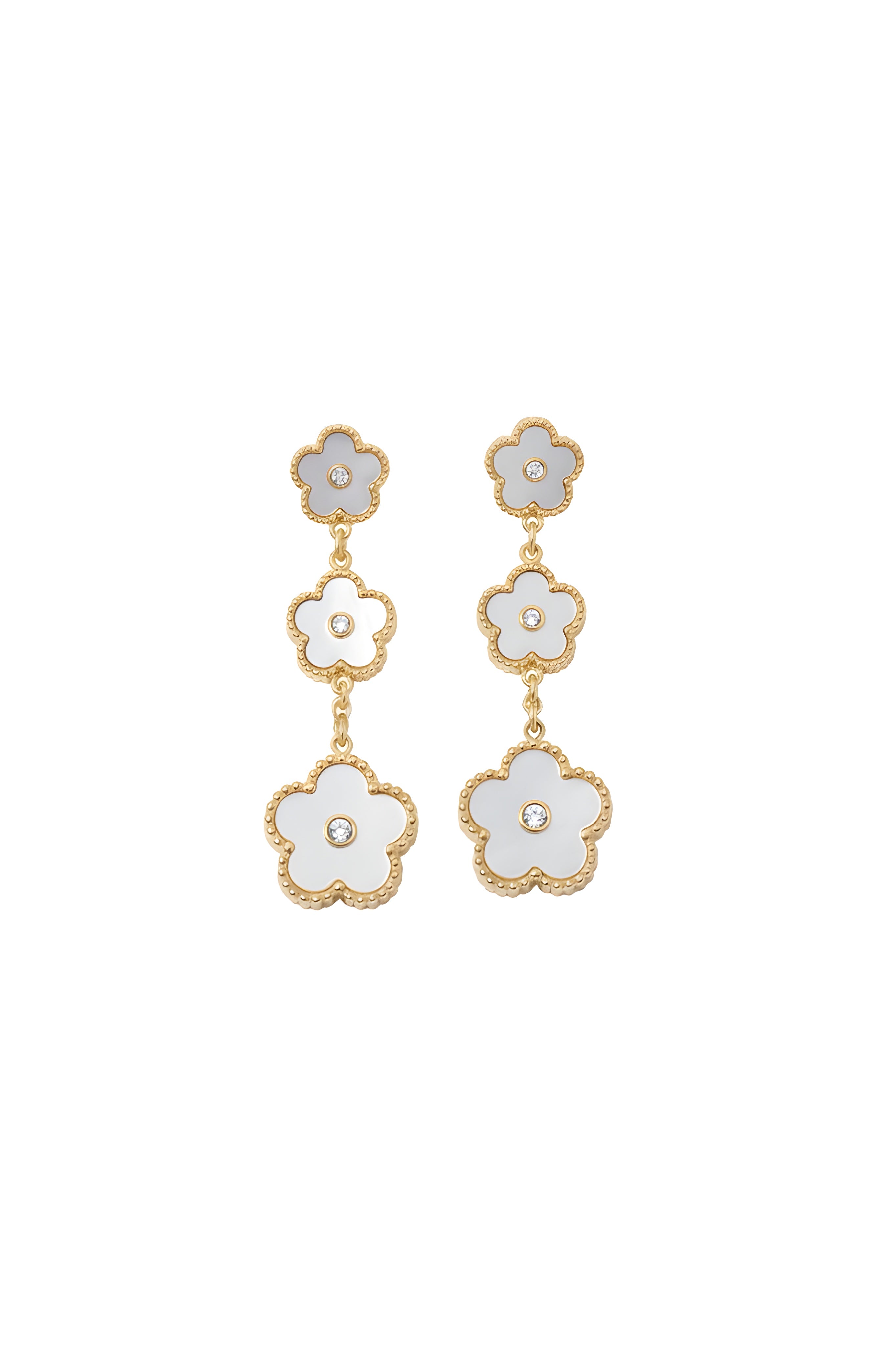 Boucles d’oreilles Lyra Blanche