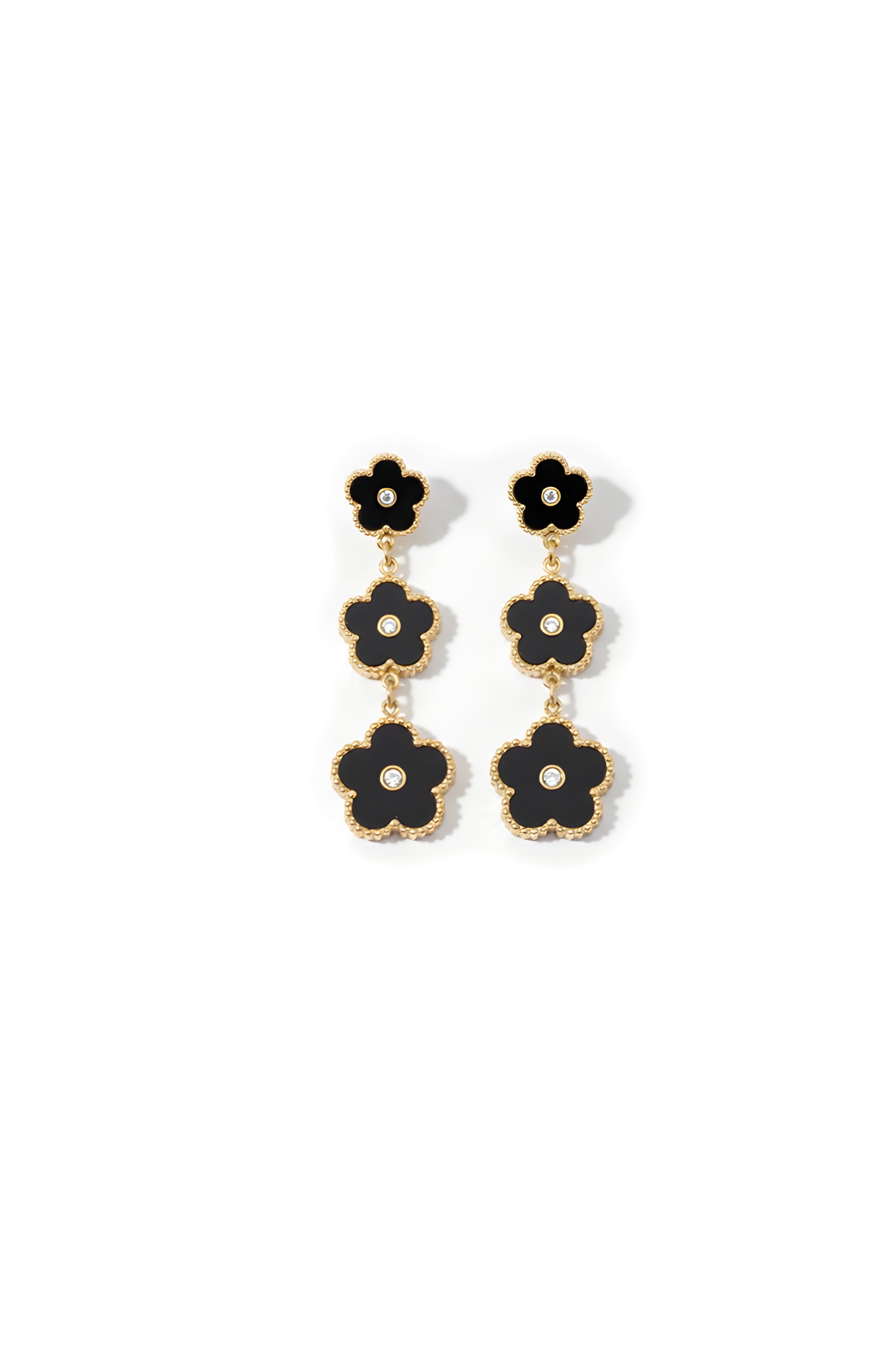 Boucles d’oreilles Lyra Noir