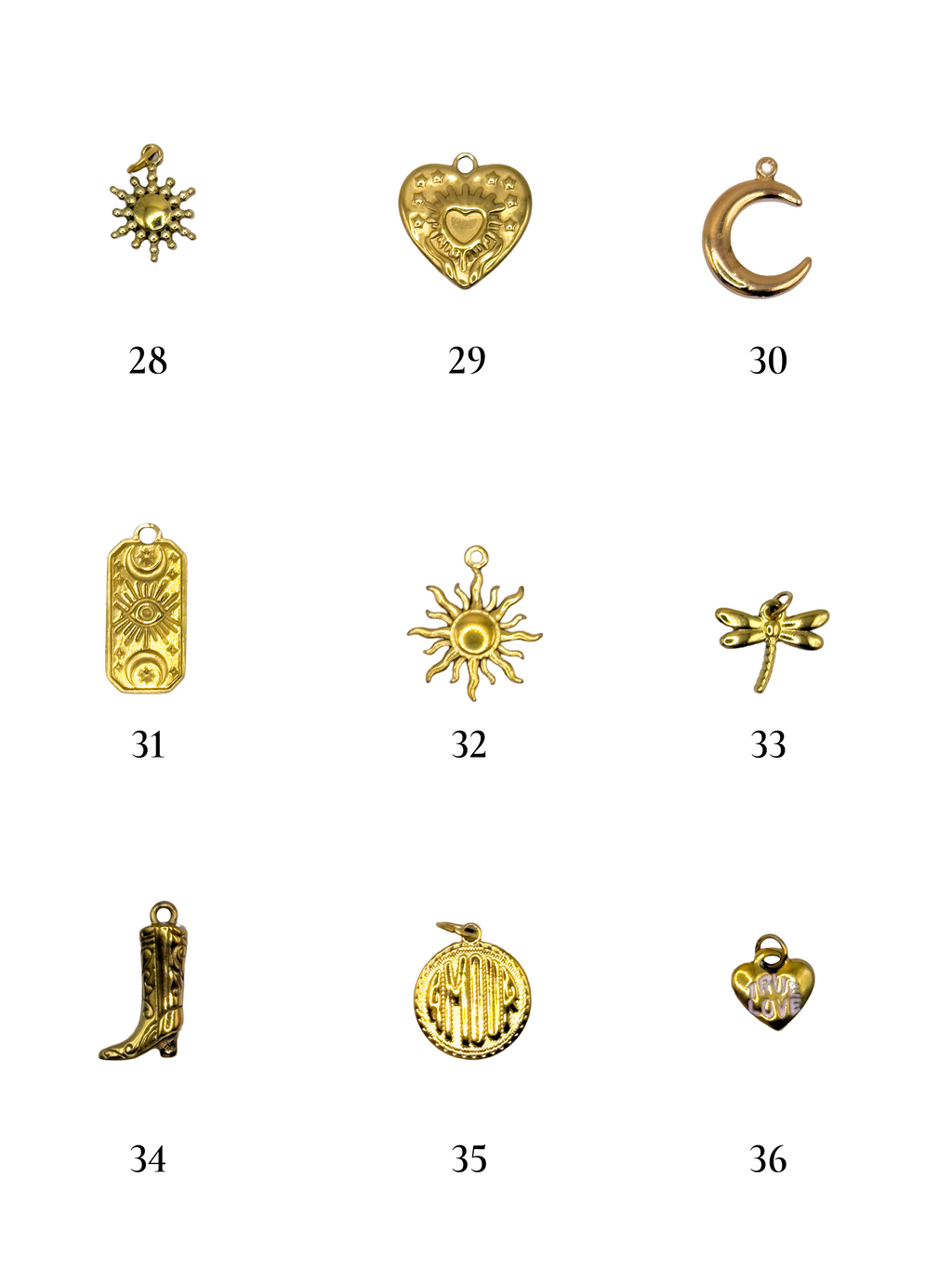 Bague Charms martelee