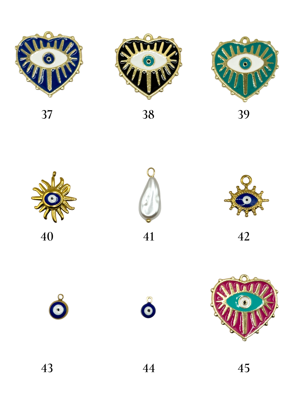 Collier charms maille ronde