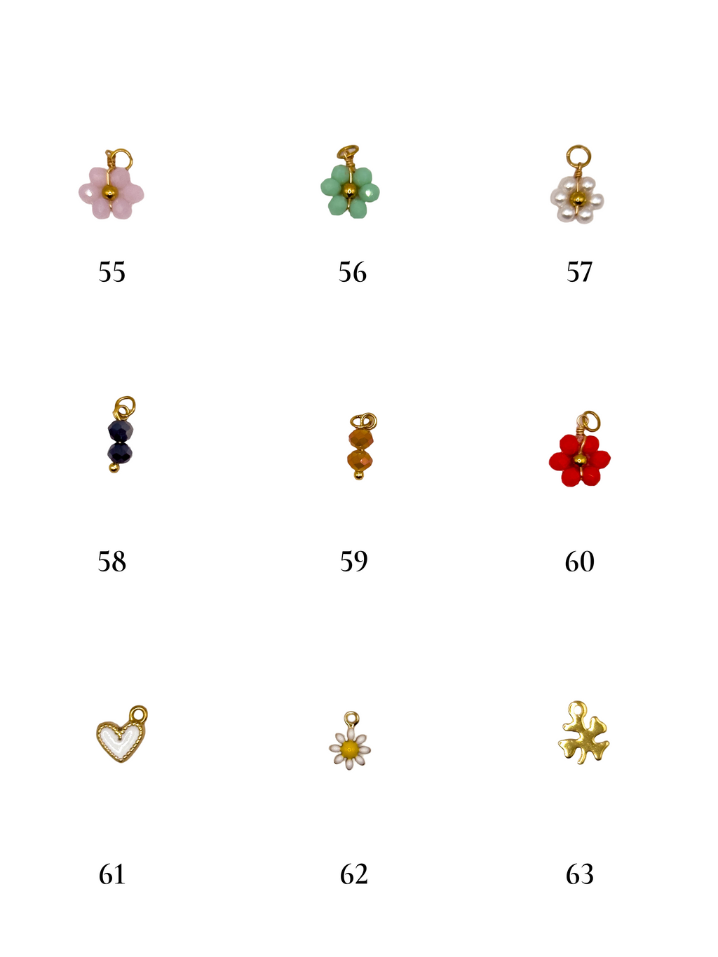 Collier charms maille fermoir