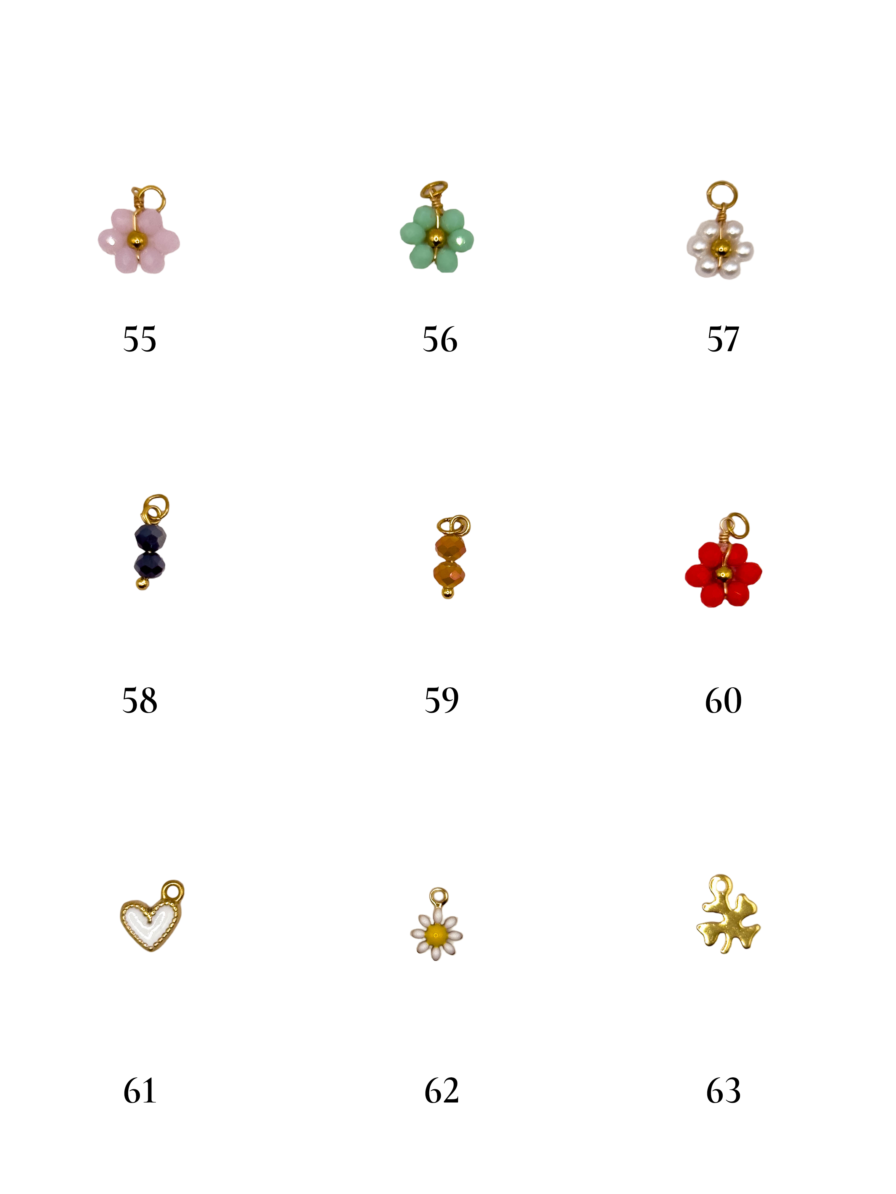 Collier charms maille ronde