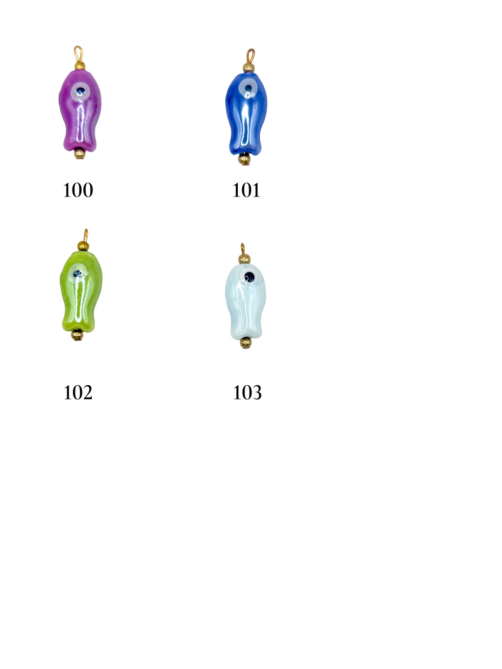 Collier charms maille ronde