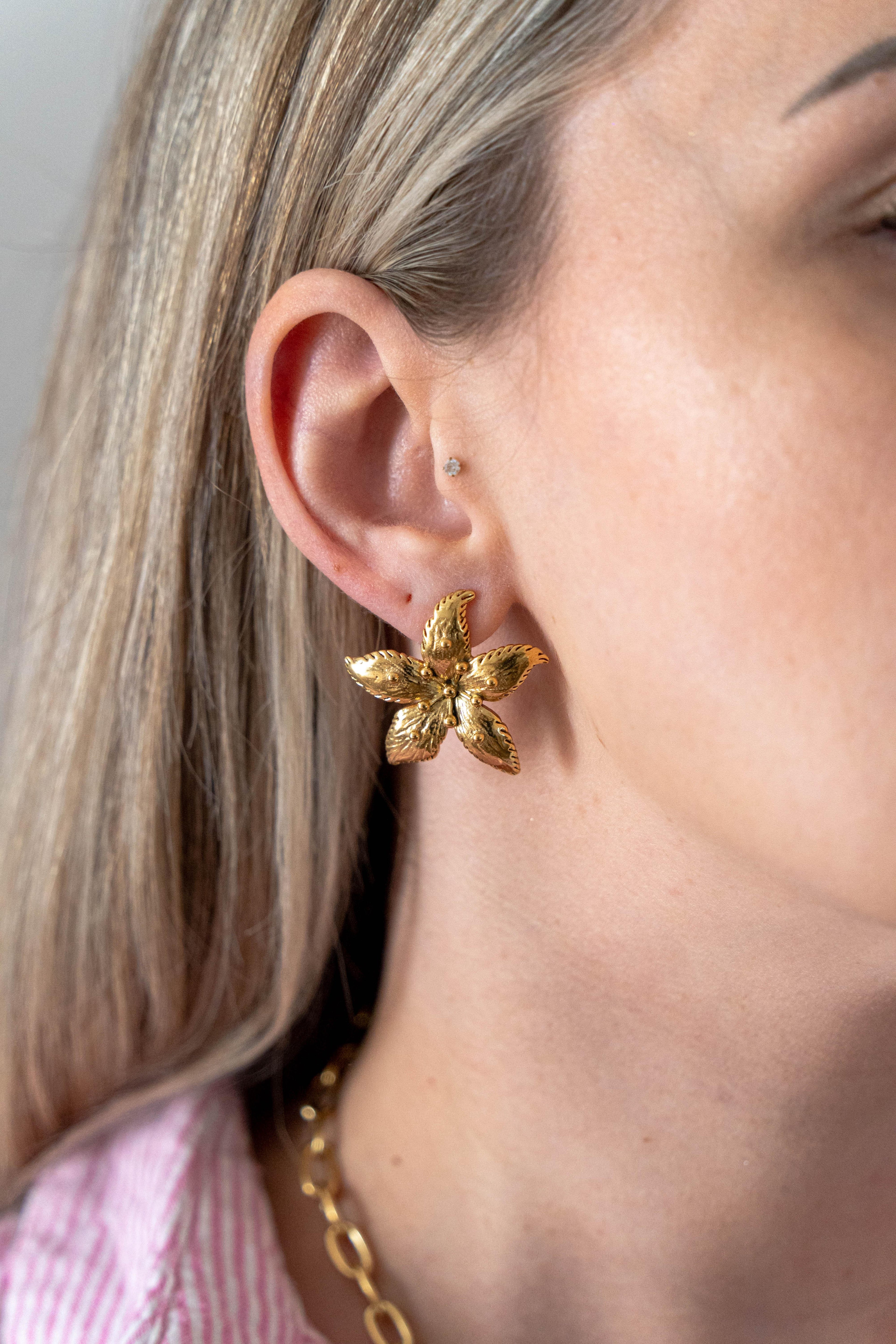 Boucles d’oreilles Lys