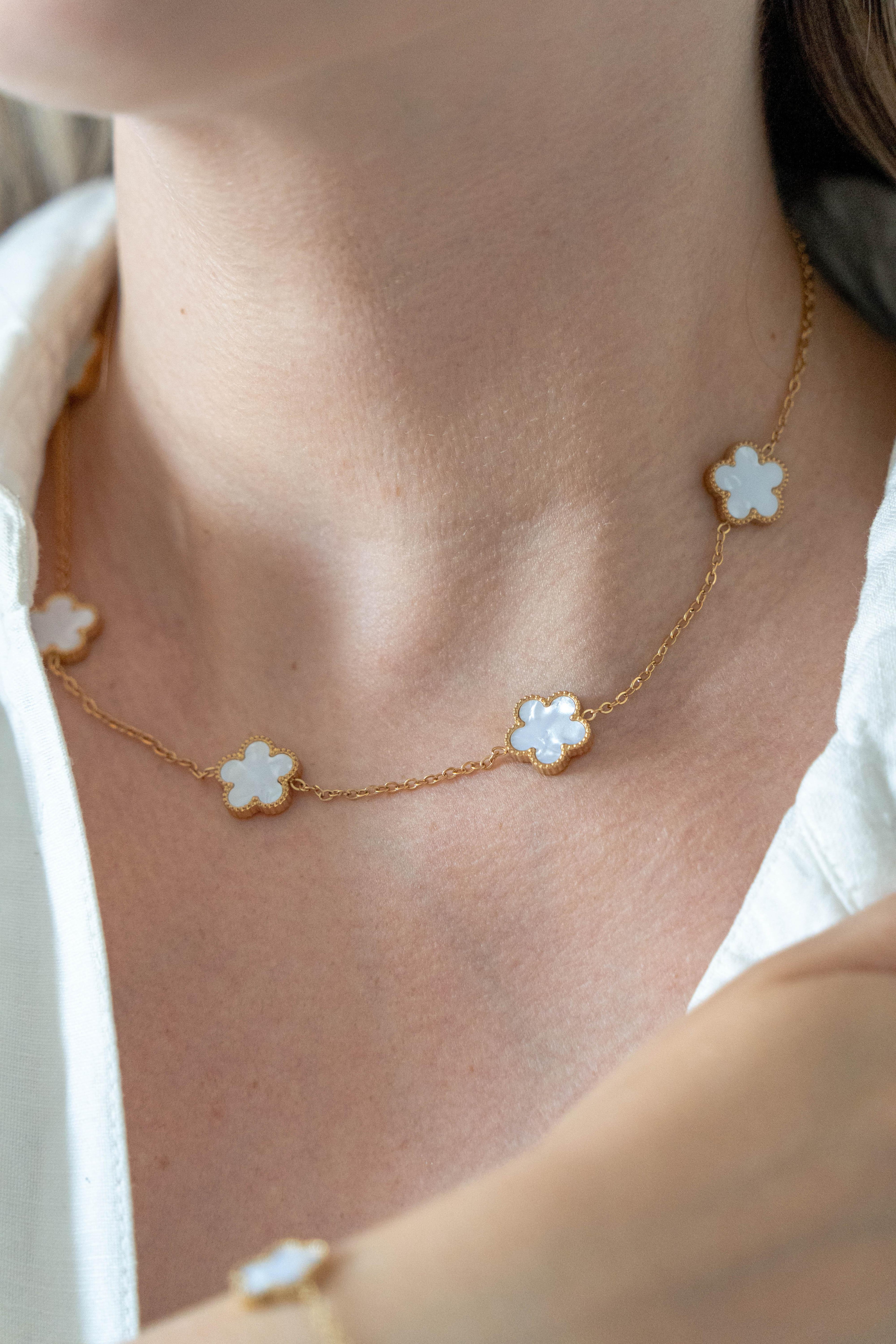 Collier Lyra Blanc