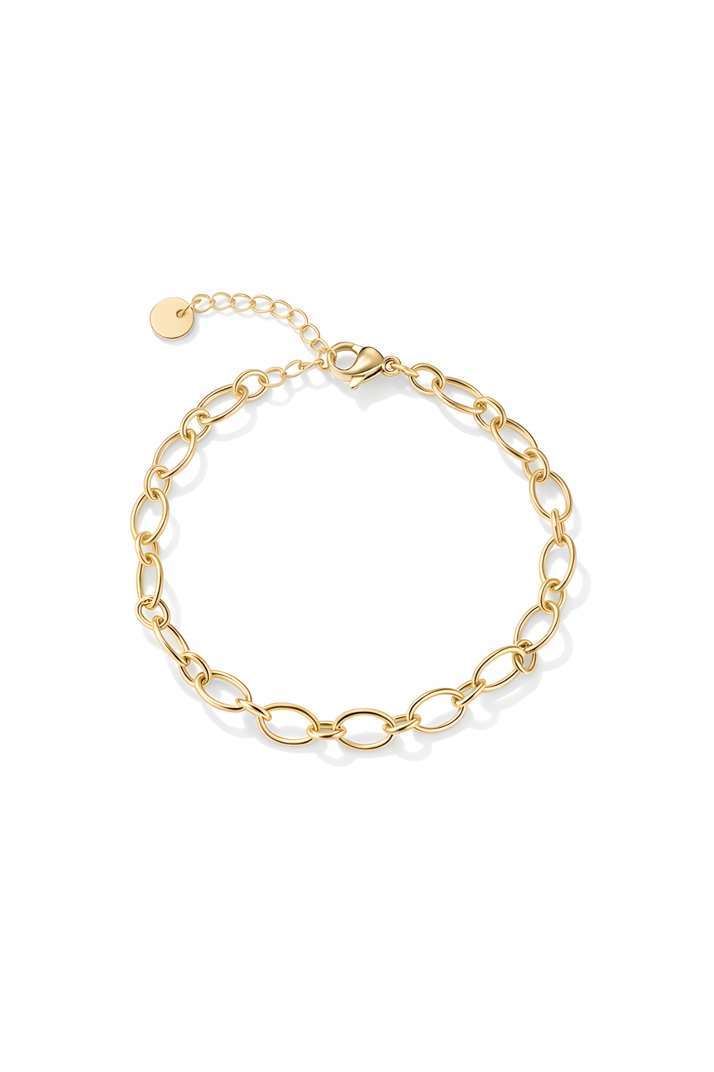 Bracelet charms mailles rondes